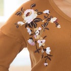 Waffle Thermal V-Neck Tee image number null