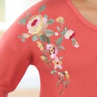 Waffle Thermal V-Neck Tee image number null