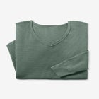 Waffle Thermal V-Neck Tee image number null