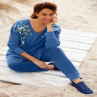 Waffle Thermal V-Neck Tee image number null