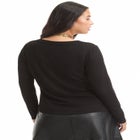 Ribbed Scoopneck Top image number null