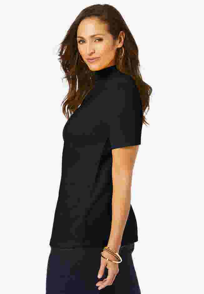 Short Sleeve Mock Neck image number 2