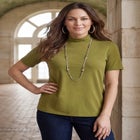 Short Sleeve Mock Neck image number null