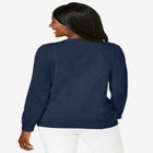 Crochet Button-front Cardigan image number null