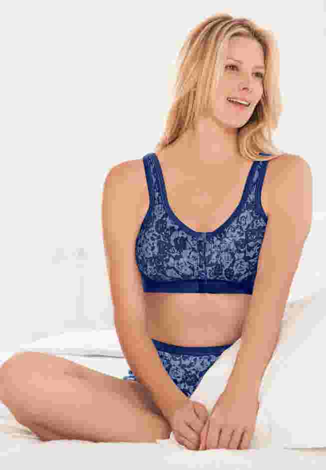 Wireless Front-Close Lounge Bra image number 3