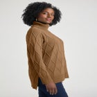 Cable Turtleneck Sweater image number null
