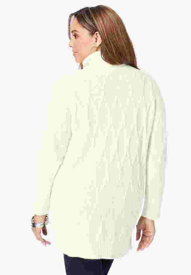 Cable Turtleneck Sweater image number 1