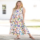 Pintucked Sleeveless Dress image number null