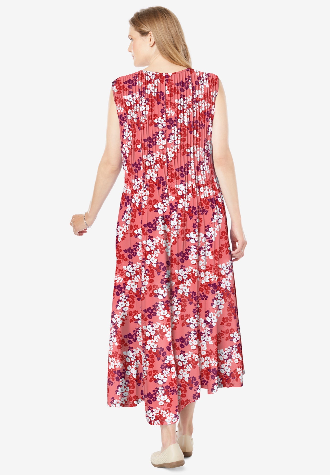 Pintucked Sleeveless Dress image number 1