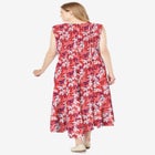 Pintucked Sleeveless Dress image number null