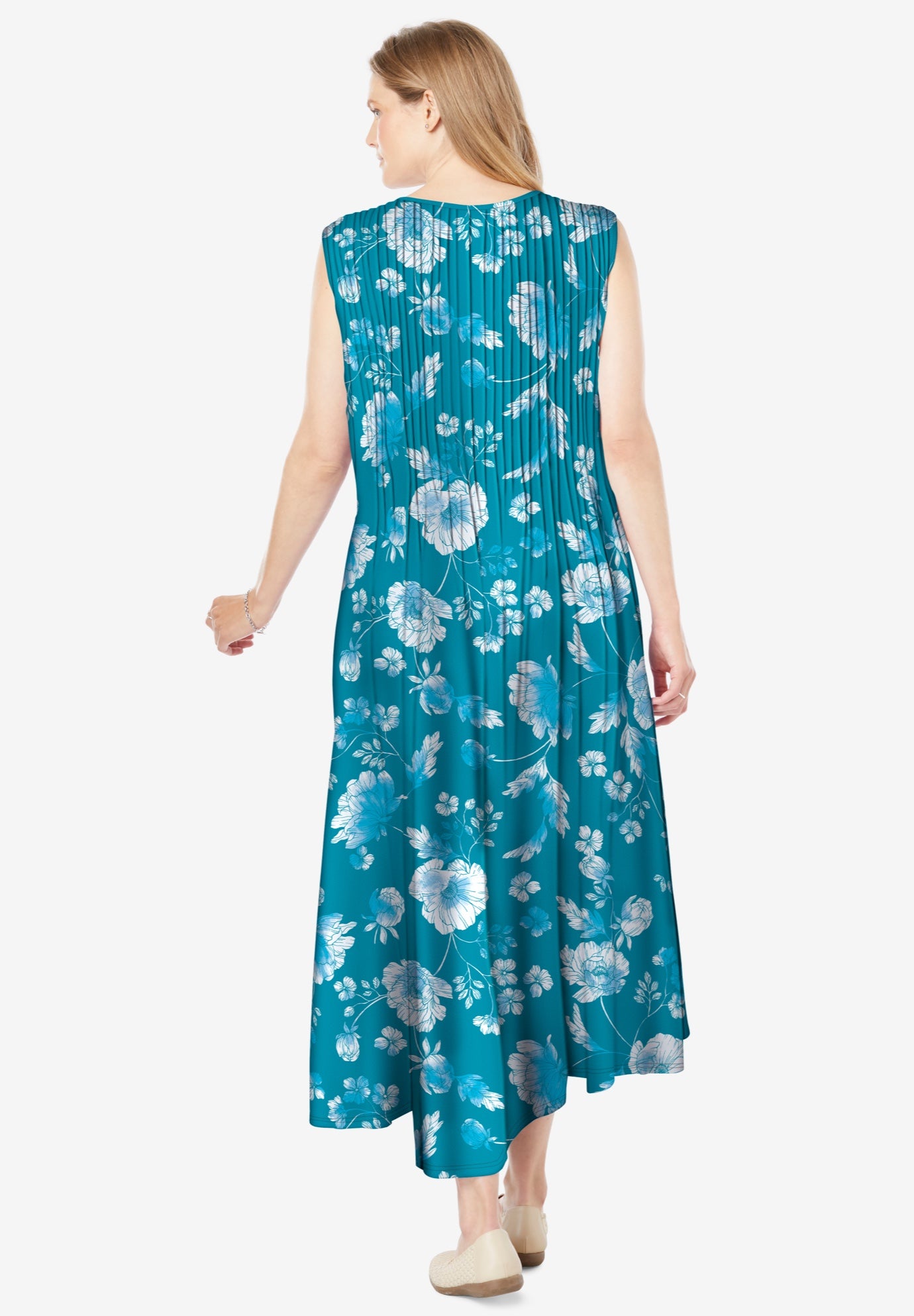 Pintucked Sleeveless Dress image number 1