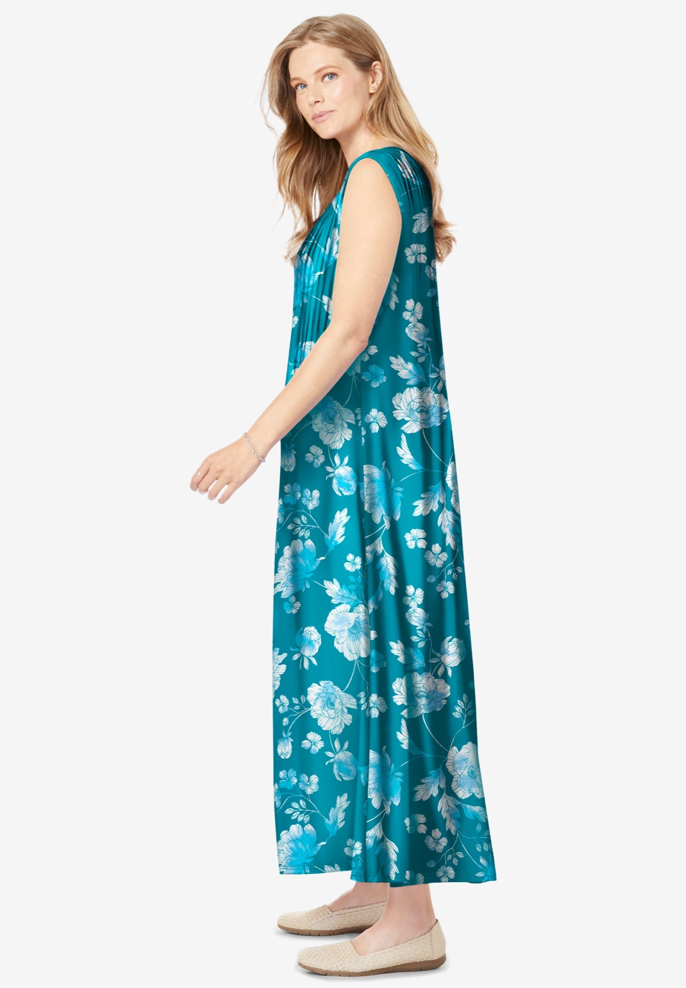 Pintucked Sleeveless Dress image number 2