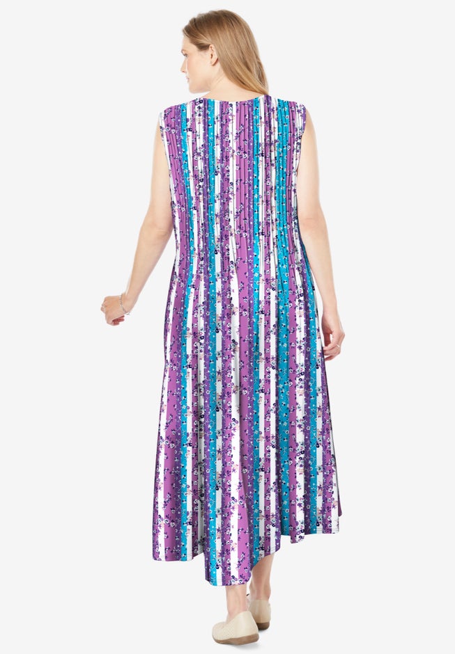 Pintucked Sleeveless Dress image number 1