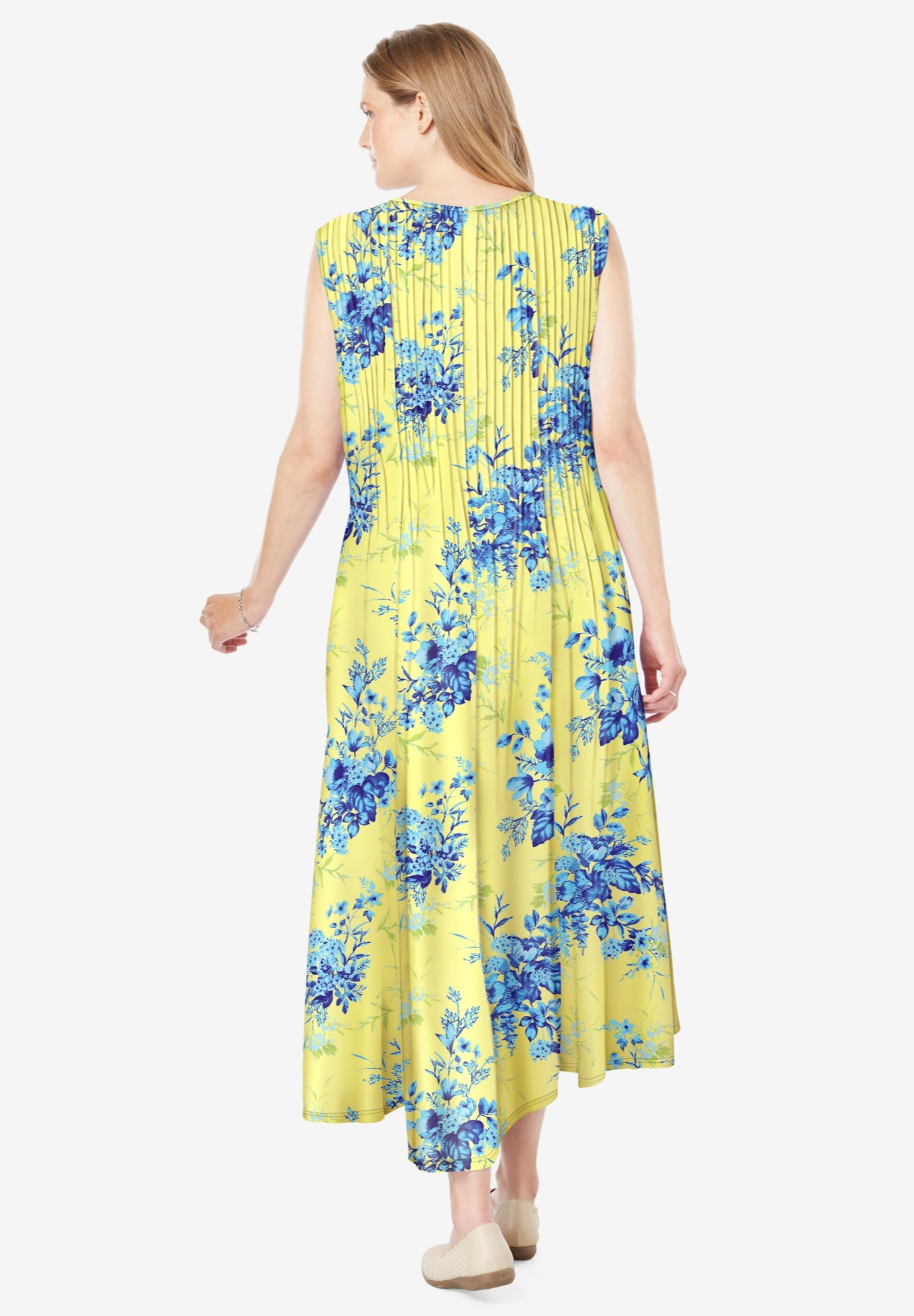 Pintucked Sleeveless Dress image number 1