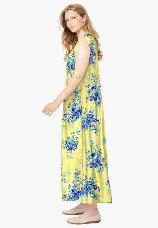 Pintucked Sleeveless Dress image number 2