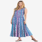 Pintucked Sleeveless Dress image number null