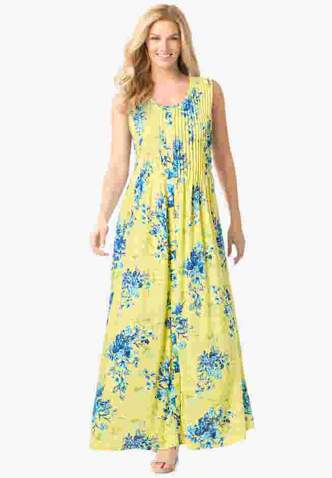 Pintucked Sleeveless Dress image number 0