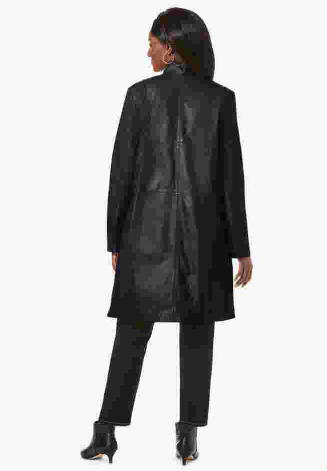 Leather Swing Coat image number 1