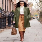 Leather Swing Coat image number 0
