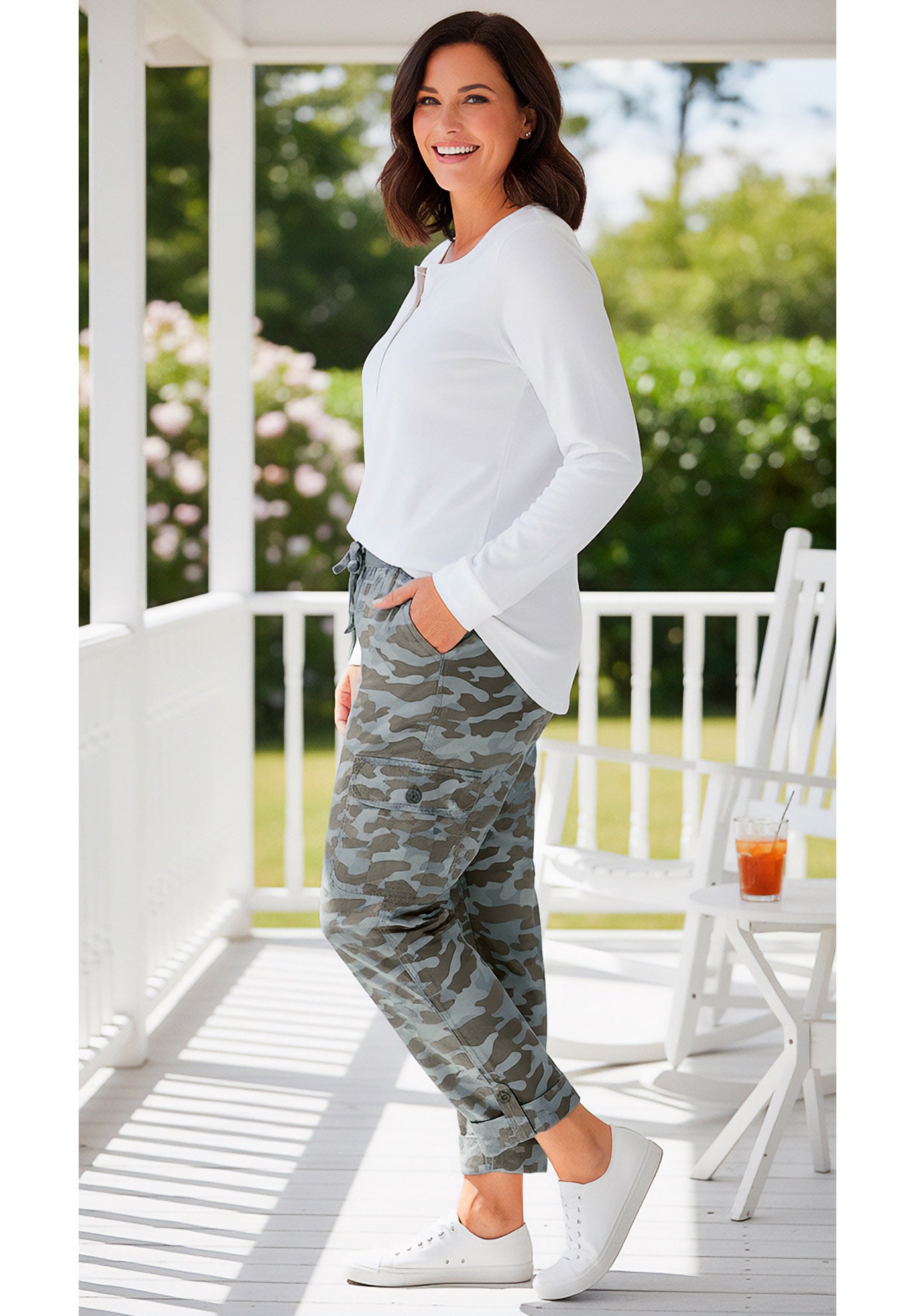 Convertible Length Cargo Pant/Capri image number 6