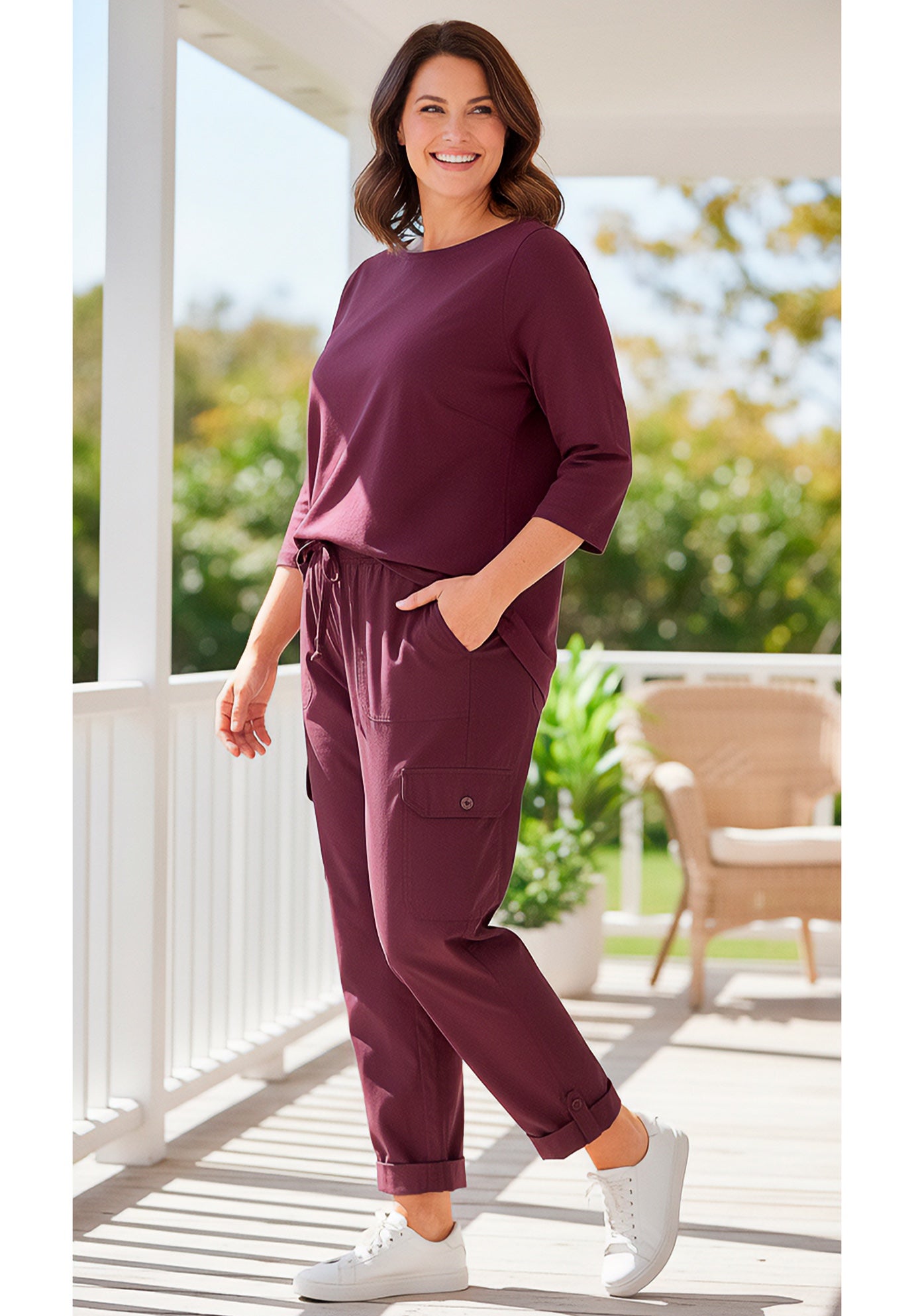 Convertible Length Cargo Pant/Capri image number 0