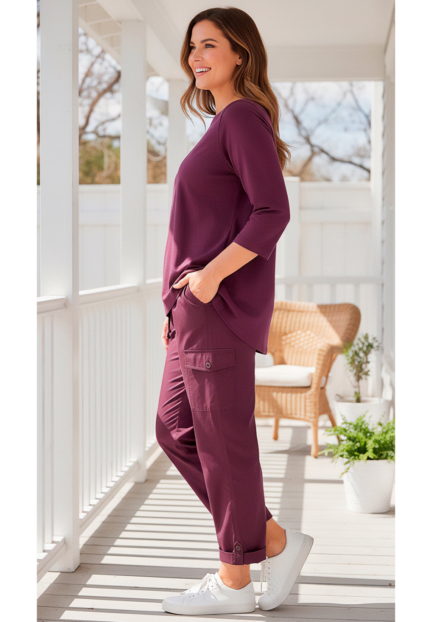 Convertible Length Cargo Pant/Capri image number 1