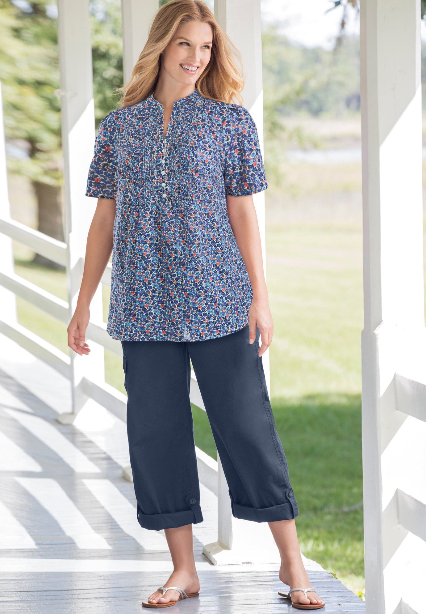 Convertible Length Cargo Pant/Capri image number 4