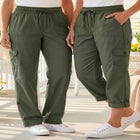 Convertible Length Cargo Pant/Capri image number null