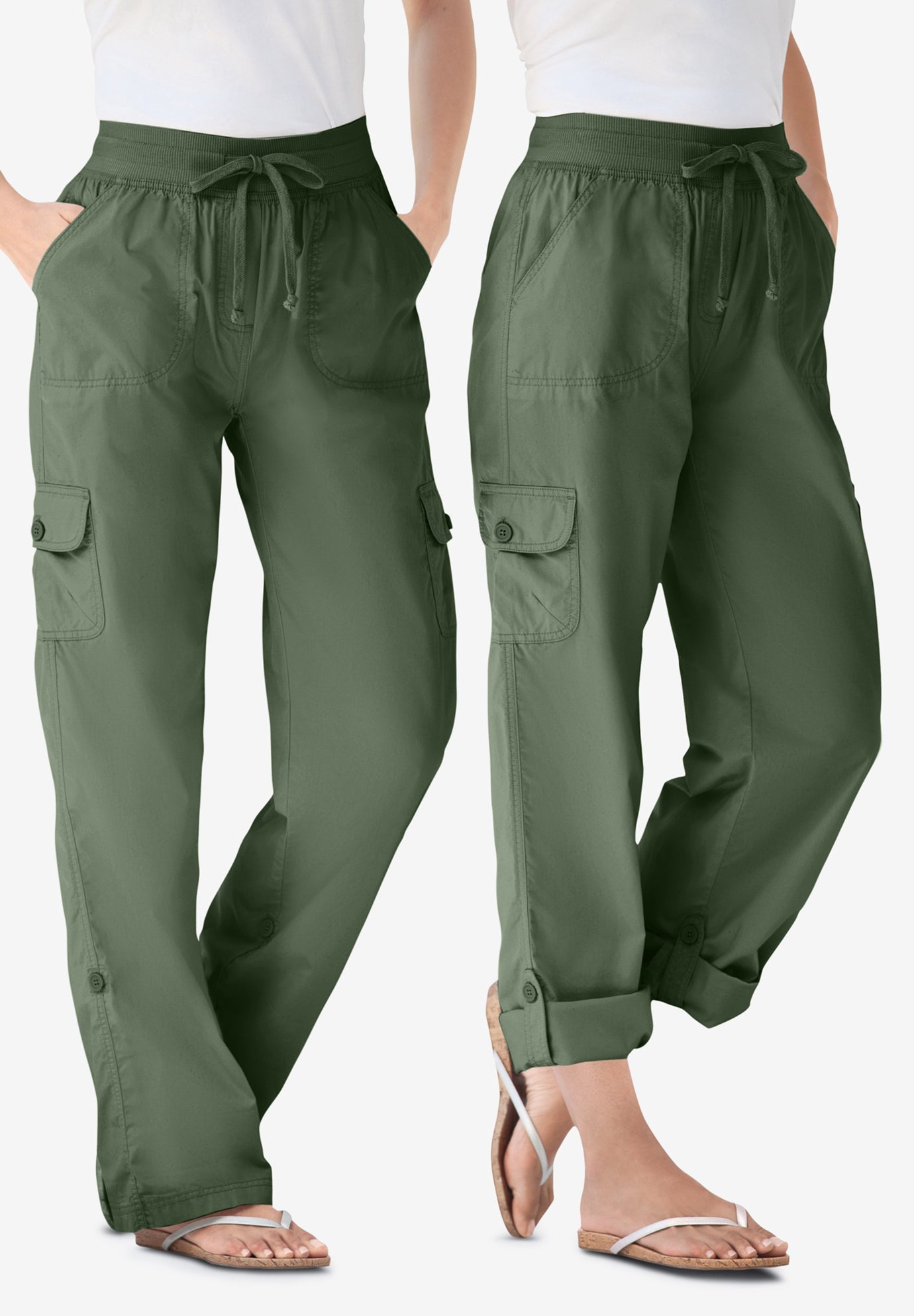 Convertible Length Cargo Pant/Capri image number 1