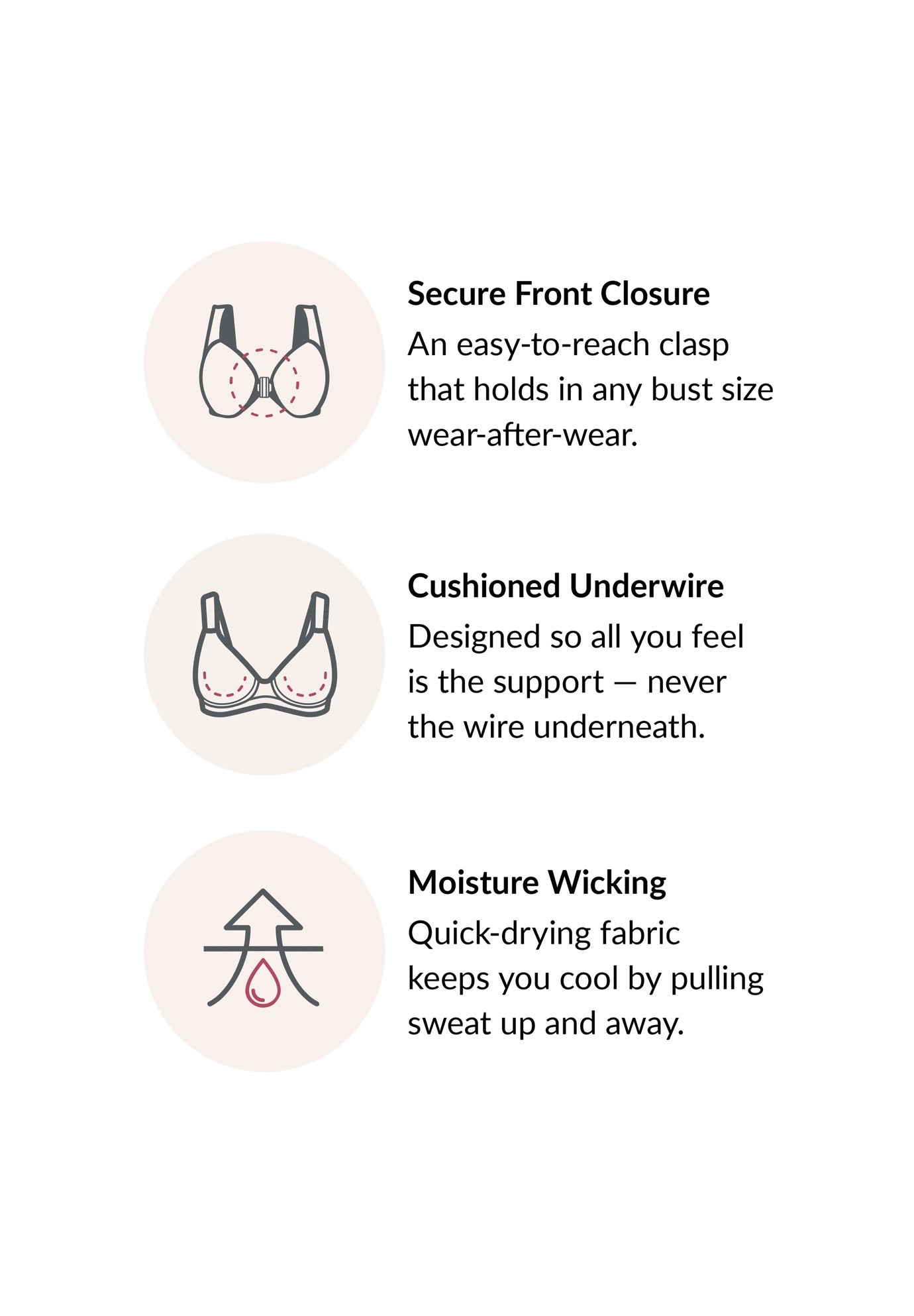 Wonderwire® Front-Close Underwire Bra 1245 image number 6
