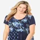 Mixed Print Maxi Dress image number null