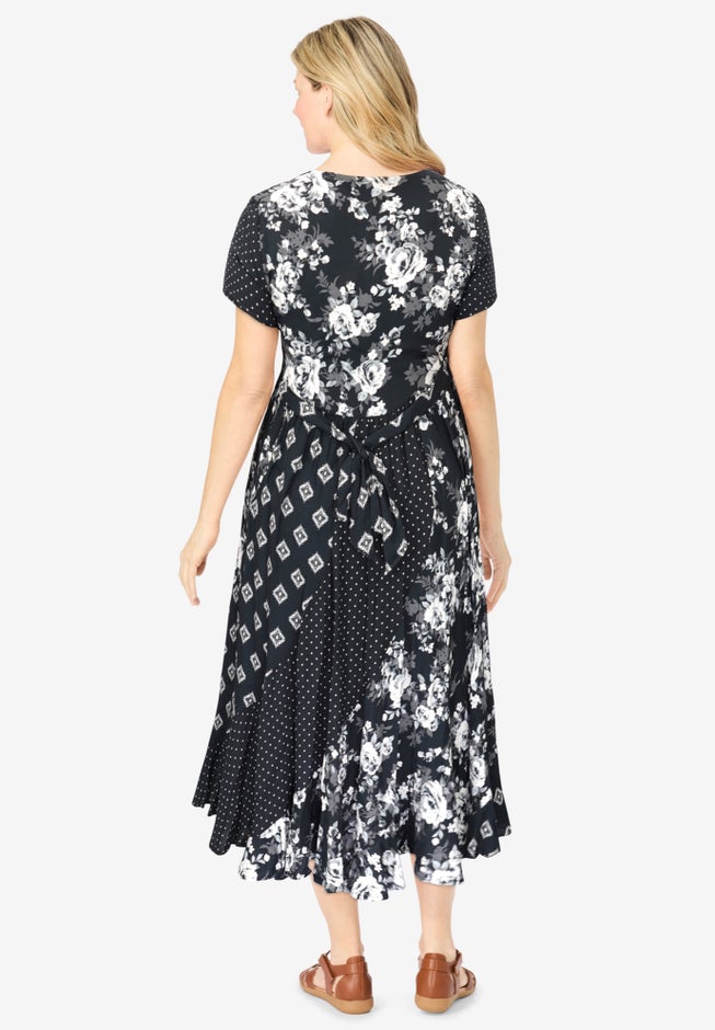 Mixed Print Maxi Dress image number 1