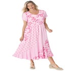 Mixed Print Maxi Dress image number null