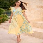 Mixed Print Maxi Dress image number null