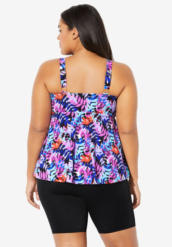 Flared Tankini Top image number null
