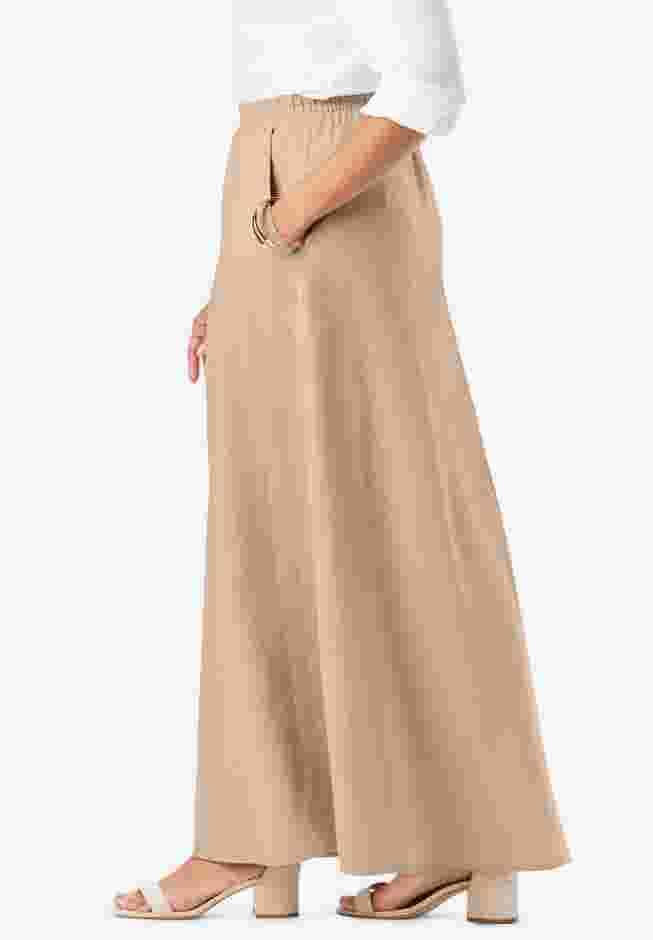 Linen Maxi Skirt image number 3