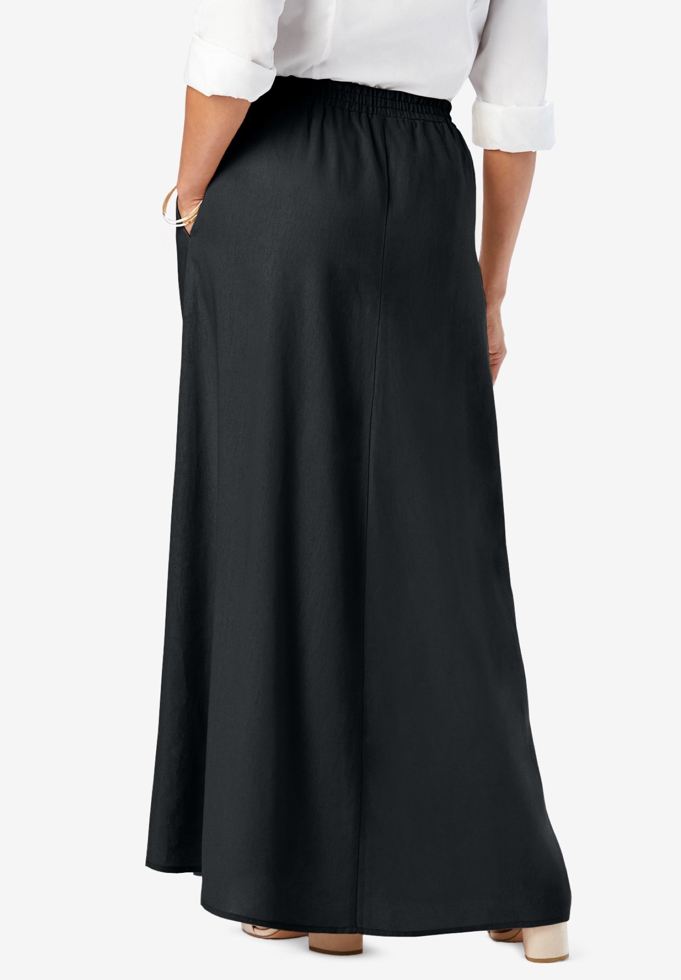 Linen Maxi Skirt image number 1
