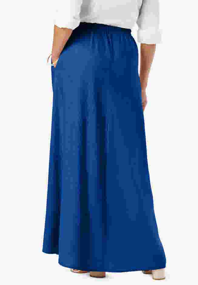 Linen Maxi Skirt image number 1