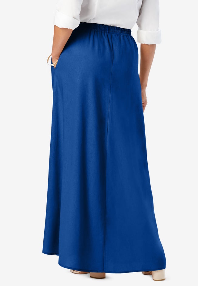 Linen Maxi Skirt image number 1