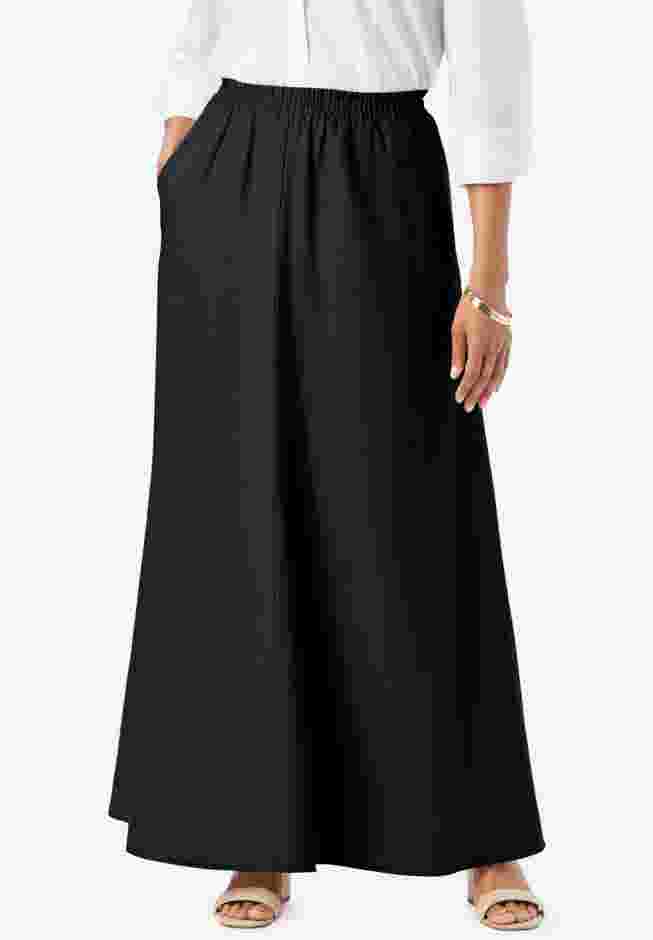 Linen Maxi Skirt image number 0