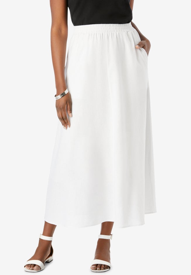 Linen Maxi Skirt image number 0