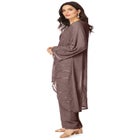 Plus Size Beaded Georgette Scoop Neck 3-Piece Pant Set image number 2