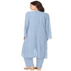 Plus Size Beaded Georgette Scoop Neck 3-Piece Pant Set image number 2