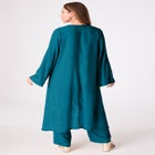 Plus Size Beaded Georgette Scoop Neck 3-Piece Pant Set image number 1