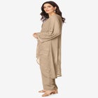 Plus Size Beaded Georgette Scoop Neck 3-Piece Pant Set image number 3