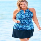 Keyhole Tankini Swim Top  image number null