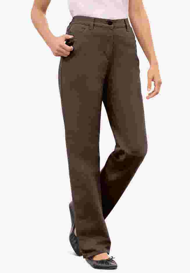 Perfect All-Cotton Back-Elastic Denim Jeans image number 0