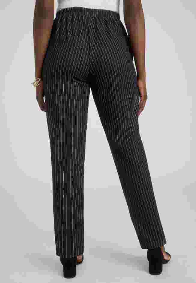 Stretch Knit Crepe Straight Leg Pants image number 1