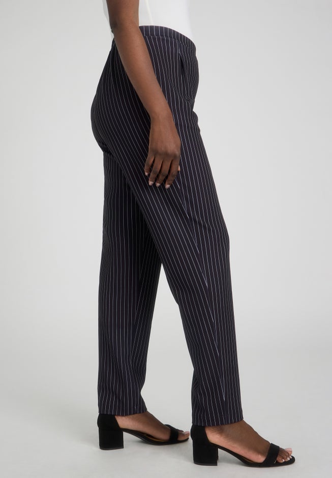 Stretch Knit Crepe Straight Leg Pants image number 1