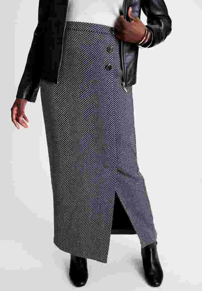 Side-Button Wool Skirt image number 0